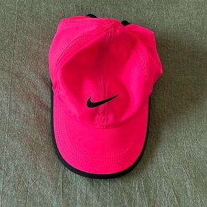 Neon pink Nike Dri-Fit hat